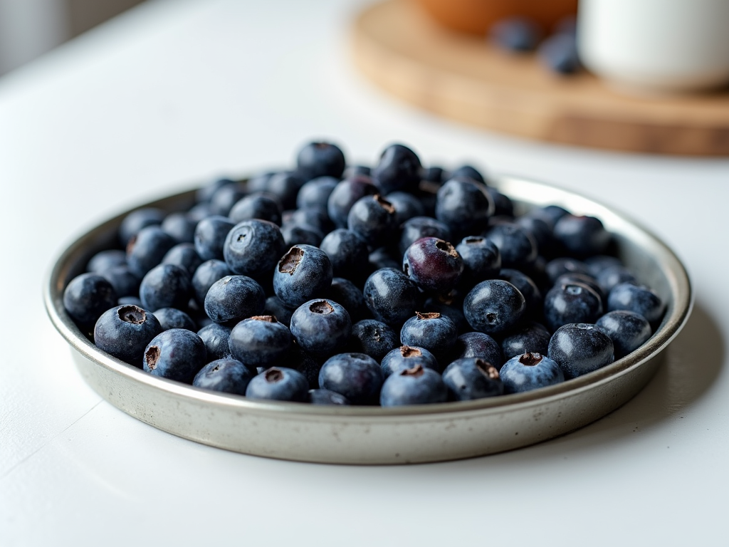 Dried blueberries in a bowl